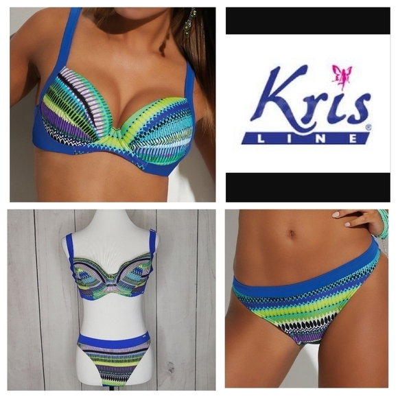 Kris‎ Line Underwire Molded cup Bikini NWT - Picture 1 of 11
